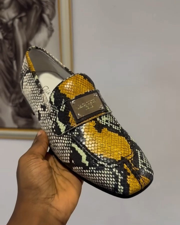 Genuine Snakeskin Leather Loafer