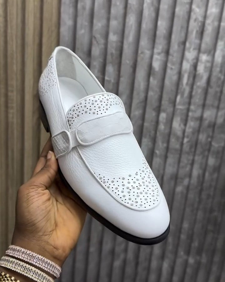White Zakong Loafers