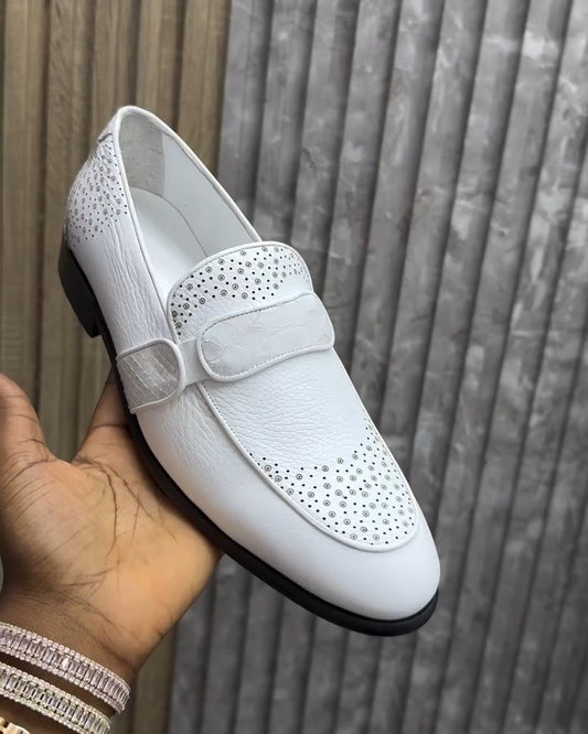 White Zakong Loafers