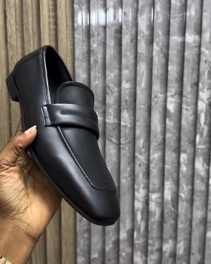 Men's Classic Black Handmade Loafers
