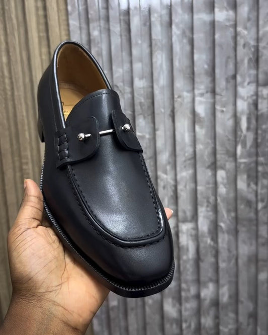 Rivet Perforated Loafers