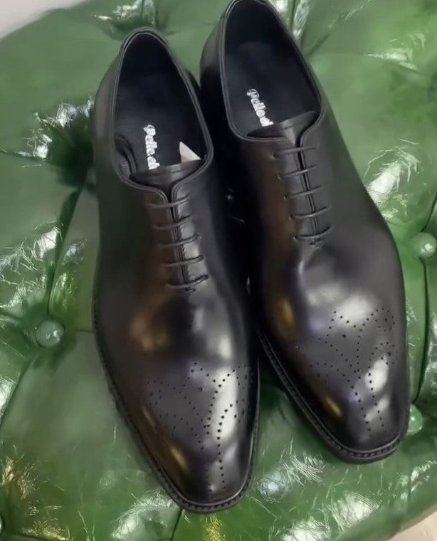 Men's Classic Black Leather Shoes
