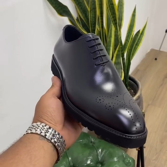 Men's Classic Black Leather Shoes