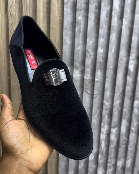 Black Luxury Suede Loafers