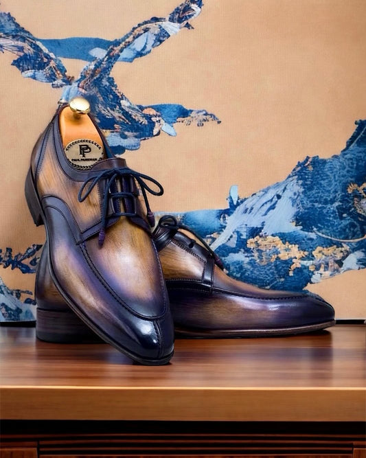 Ghillie Lacing Camel & Purple Dress Shoes