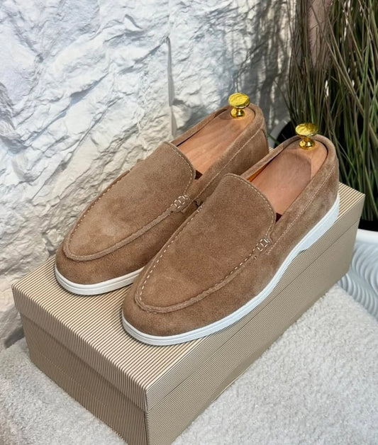 Classic Solid Color Handmade Loafers