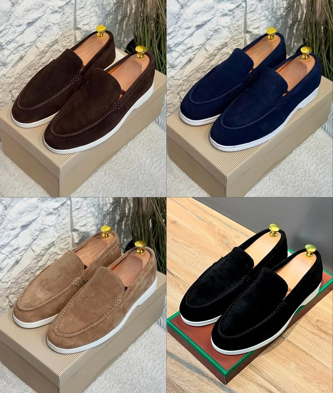 Classic Solid Color Handmade Loafers