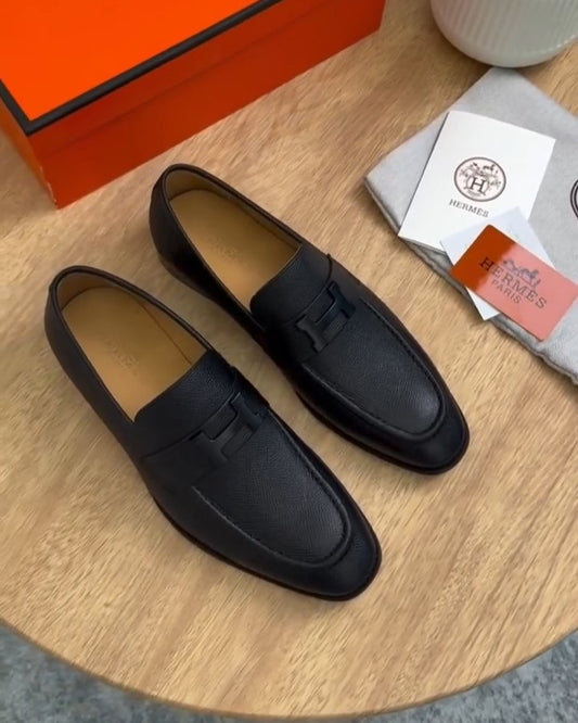 Black Men's Luxury Leather Loafers