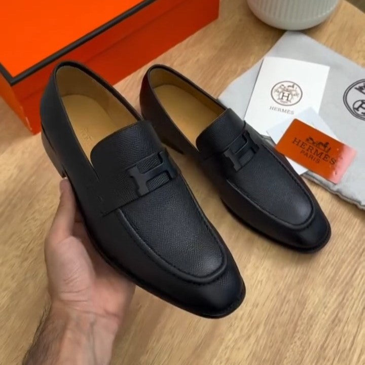 Black Men's Luxury Leather Loafers