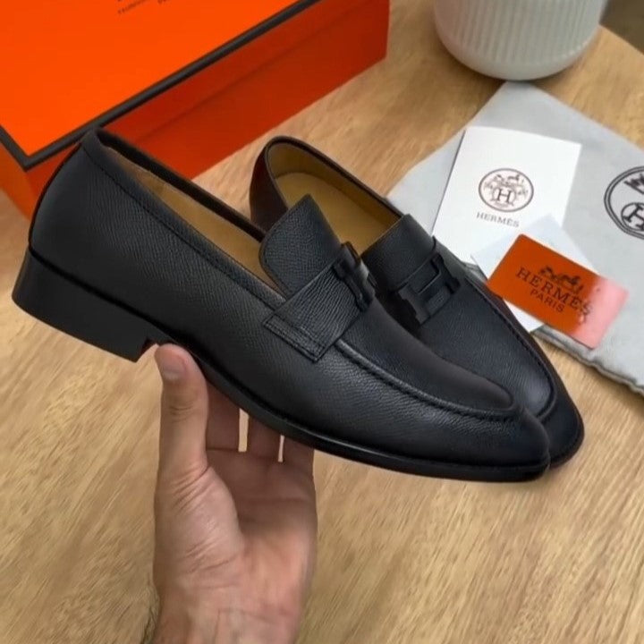 Black Men's Luxury Leather Loafers
