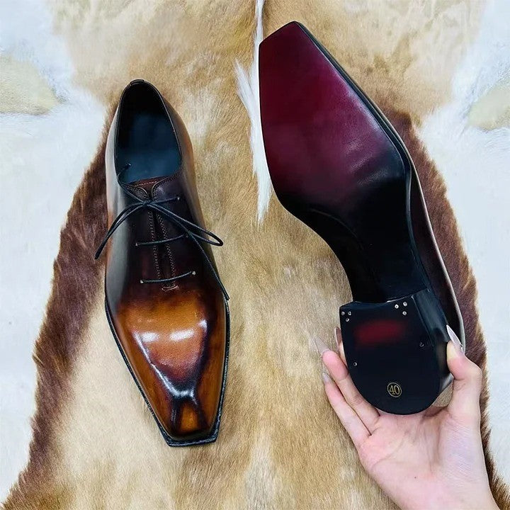 Men's French Calf Skin Dress Shoes/Oxford Shoes