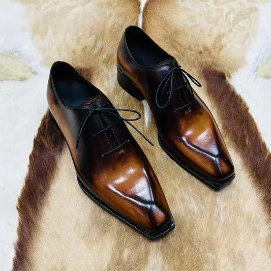 Men's French Calf Skin Dress Shoes/Oxford Shoes