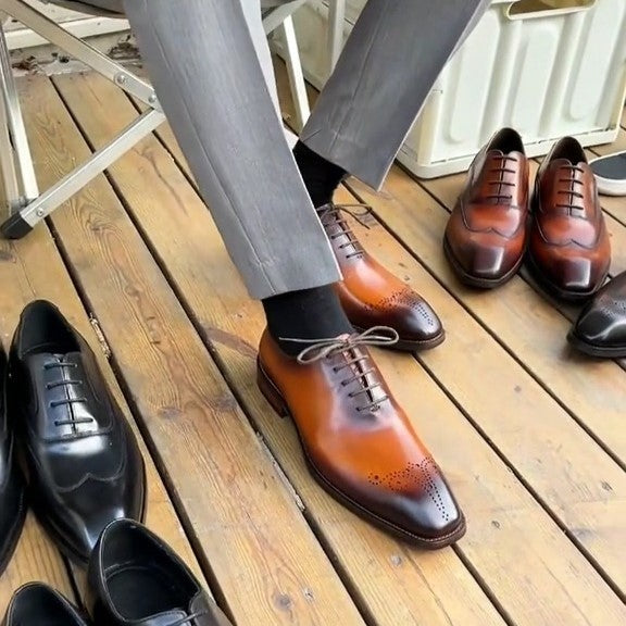 Men's Genuine Leather Luxury Oxford Shoes