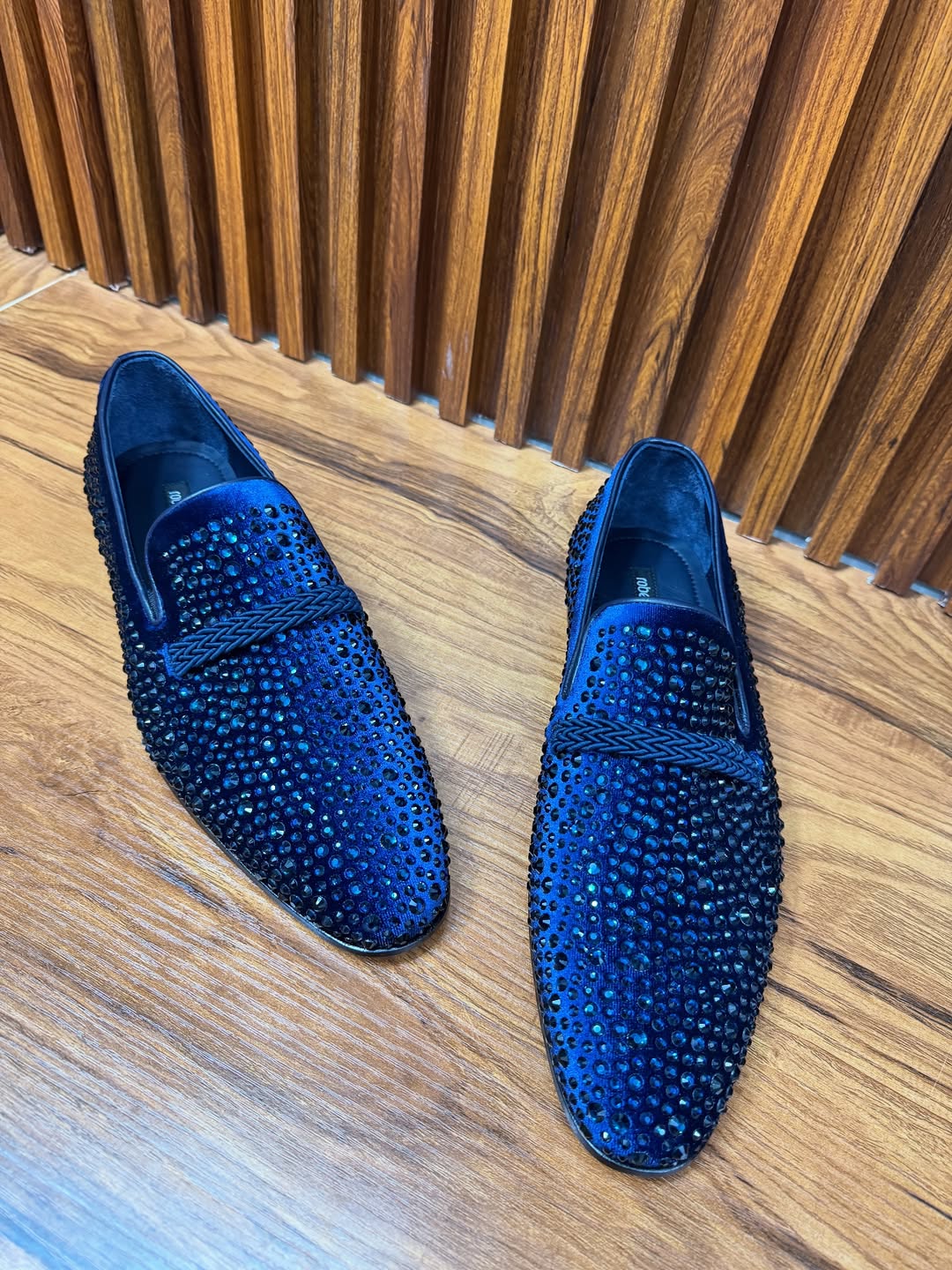 Men's Sparkling Diamond Loafers