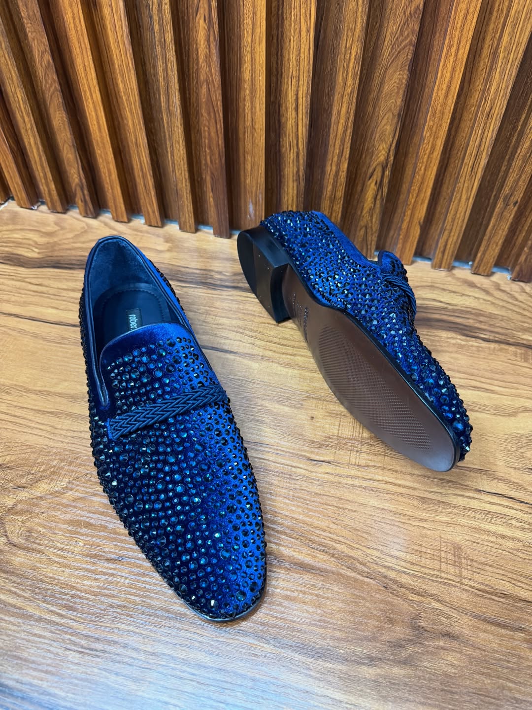 Men's Sparkling Diamond Loafers
