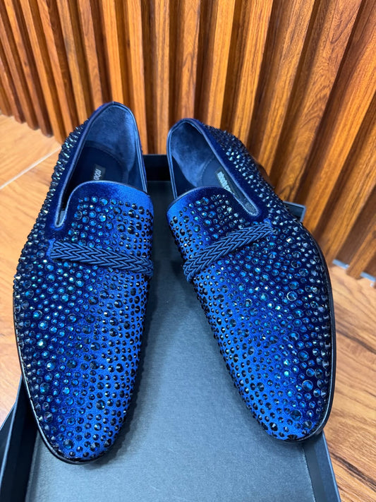 Men's Sparkling Diamond Loafers