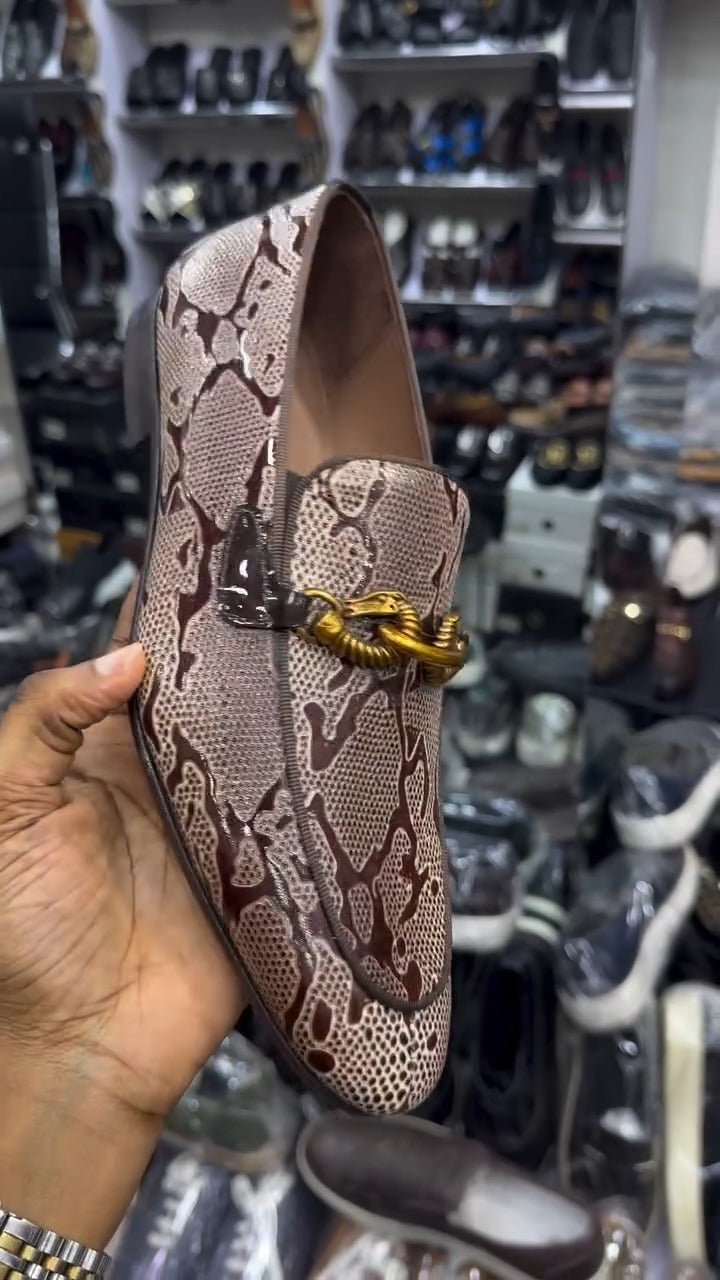 Men's Handmade Snakeskin Loafer