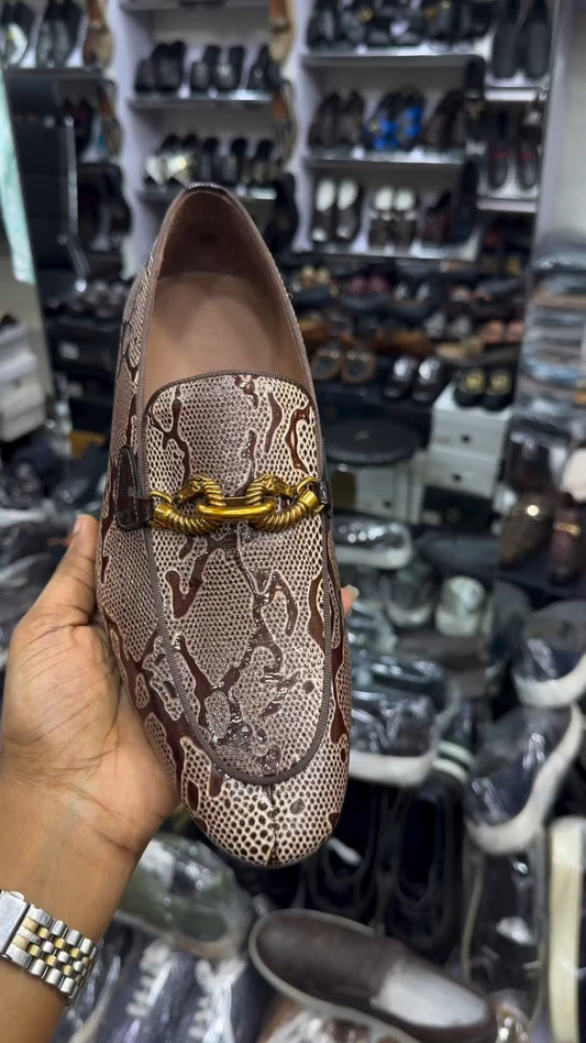 Men's Handmade Snakeskin Loafer