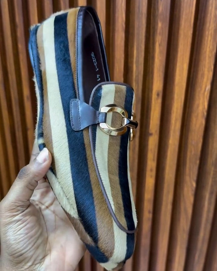 Men's Striped Loafers