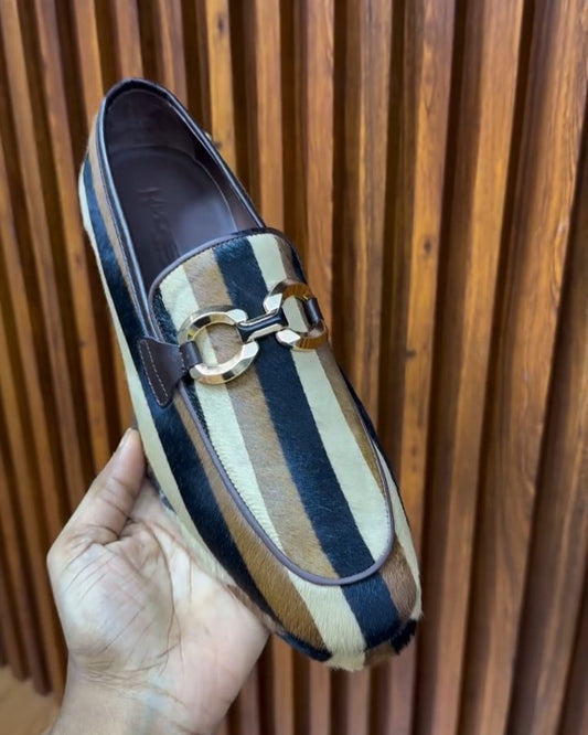 Men's Striped Loafers
