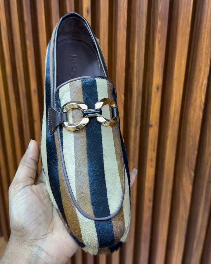 Men's Striped Loafers