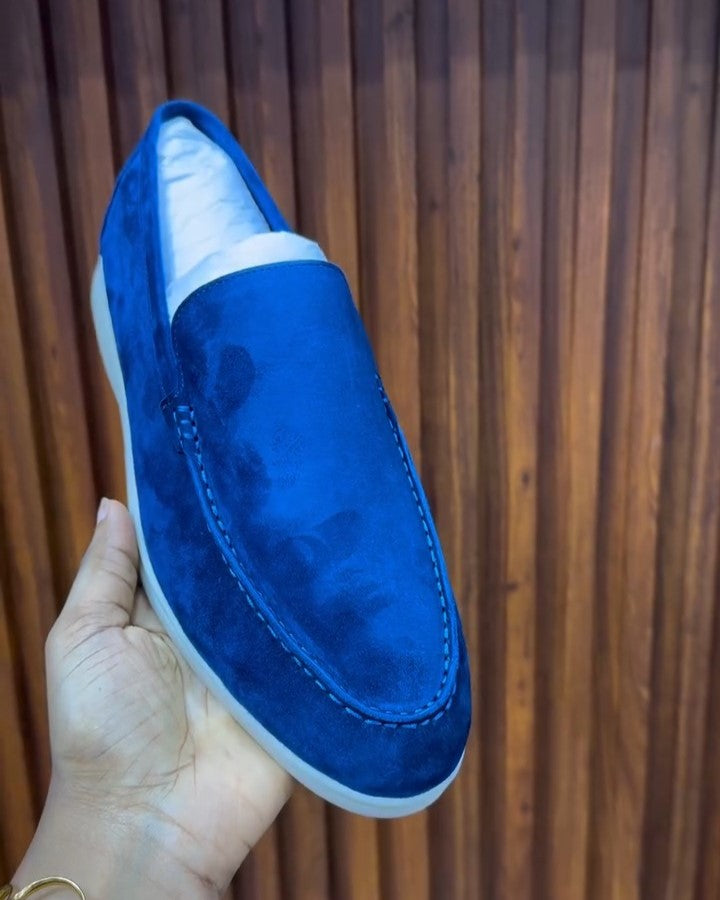 Men's Solid Suede Handmade Loafers