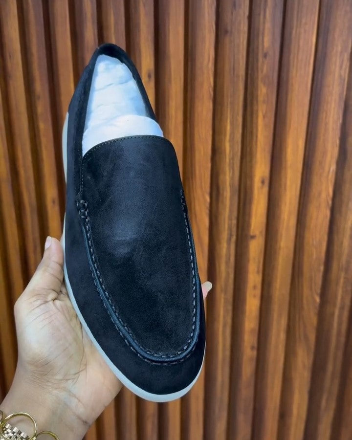 Men's Solid Suede Handmade Loafers