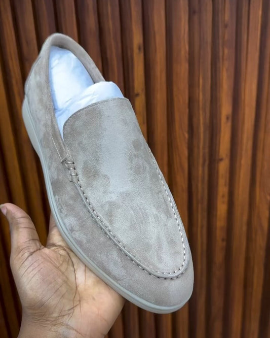 Men's Solid Suede Handmade Loafers