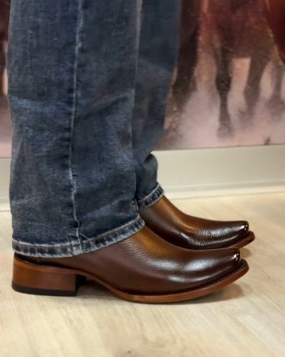Men's Deerskin Cowboy Boots