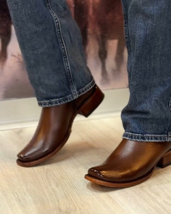 Men's Deerskin Cowboy Boots