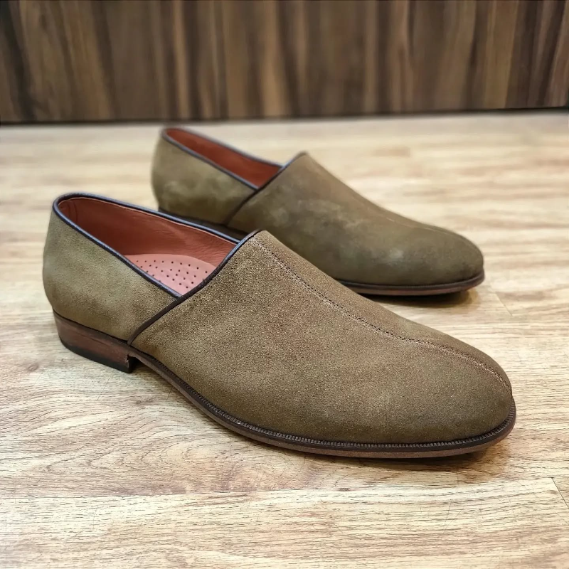 Handmade Men's Suede Loafers