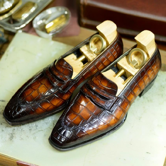 Crocodile Classic Men's Loafers