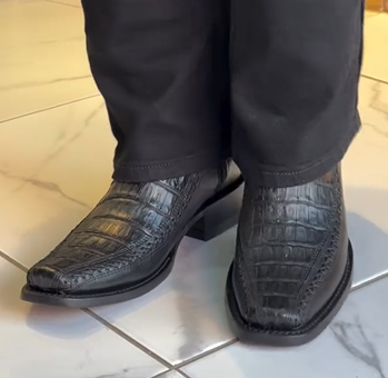 Men's Black Croc Boots