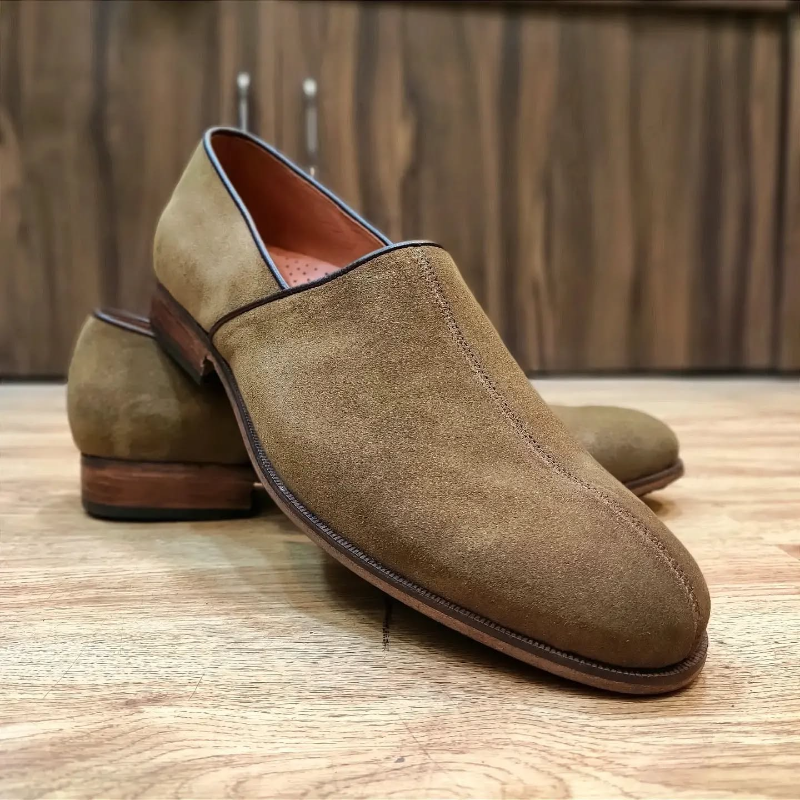 Handmade Men's Suede Loafers