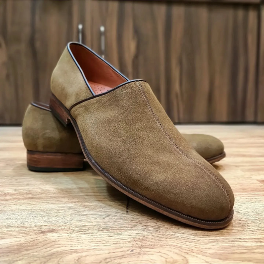 Handmade Men's Suede Loafers