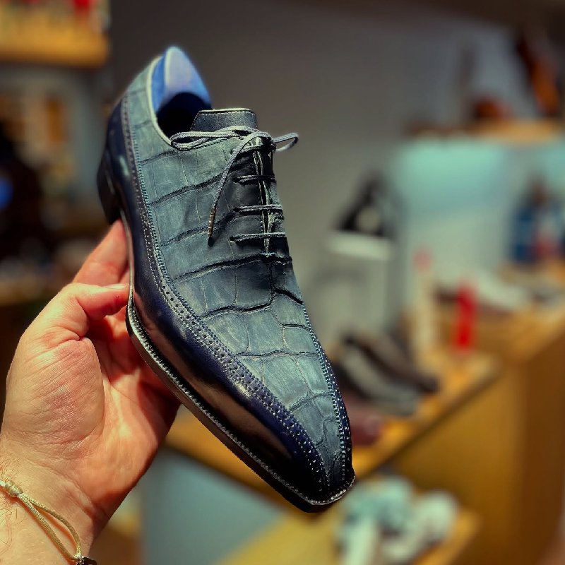 Crocodile Leather Formal Men's Dress Shoes
