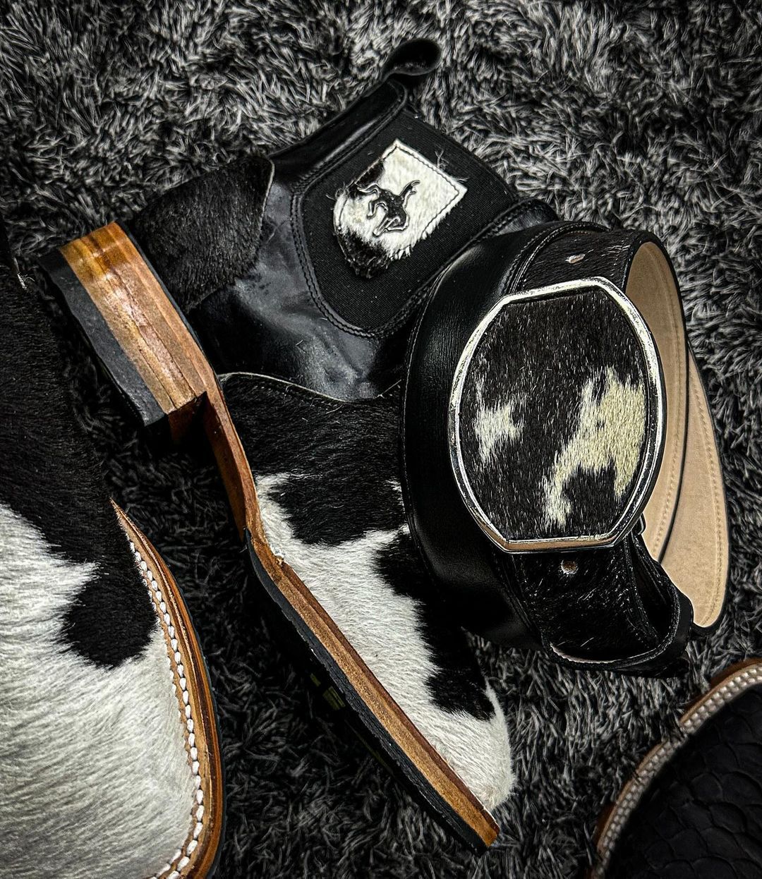 Cow Hair Ankle Boots