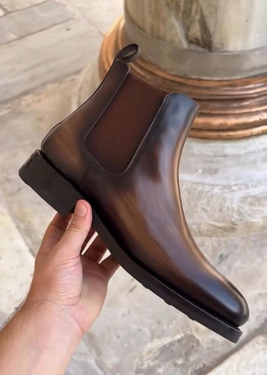 Handmade Leather Chelsea Boots