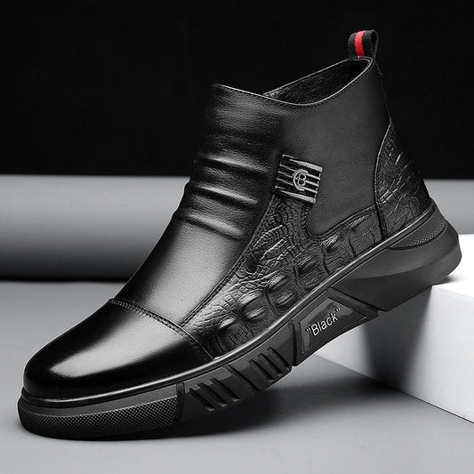 Men's Business&Casual Cowhide Boots