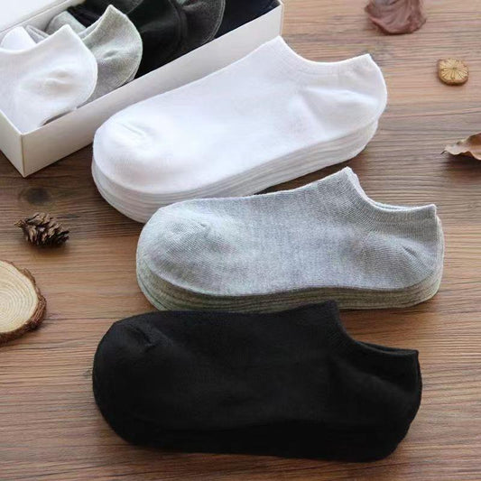 Men's No-Show Socks Cotton Socks (5 pairs)