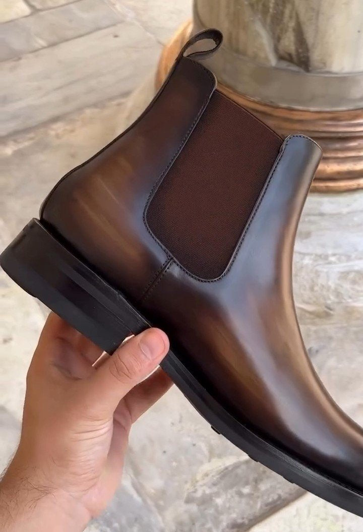 Handmade Leather Chelsea Boots