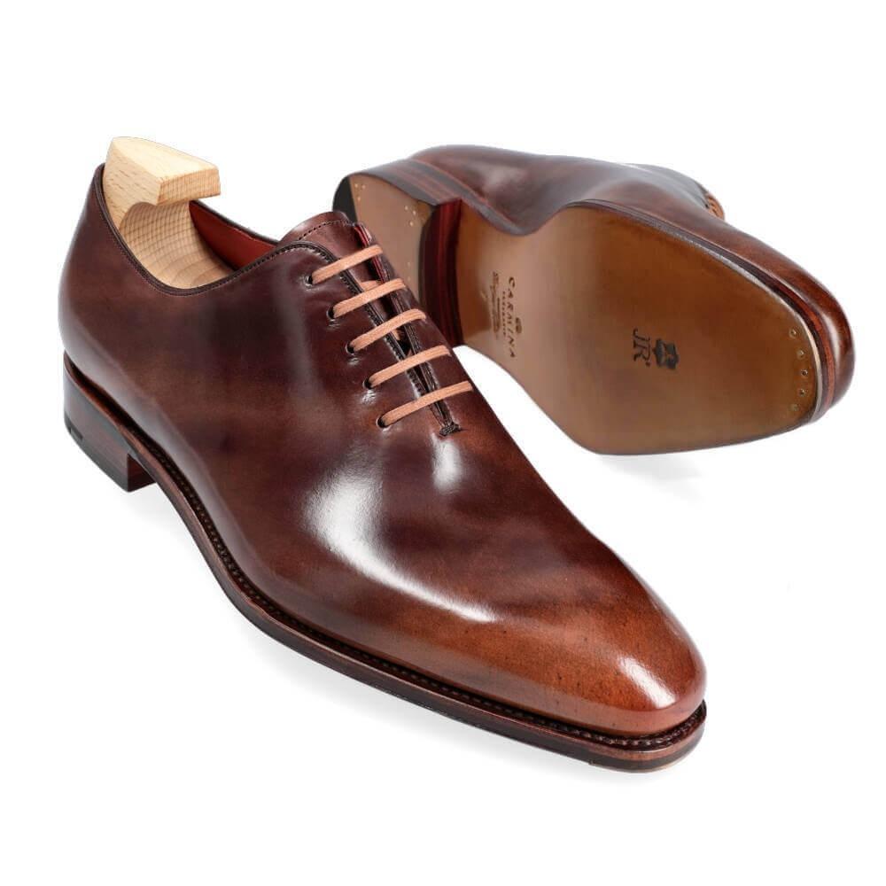 Calf Brown Handmade Oxfords Shoes