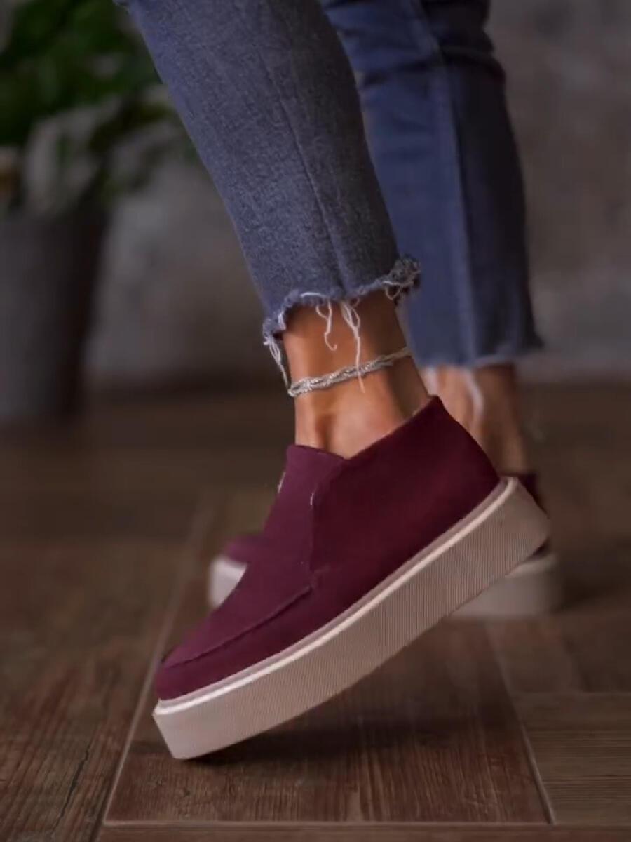 Laceless Thick Sole Loafers