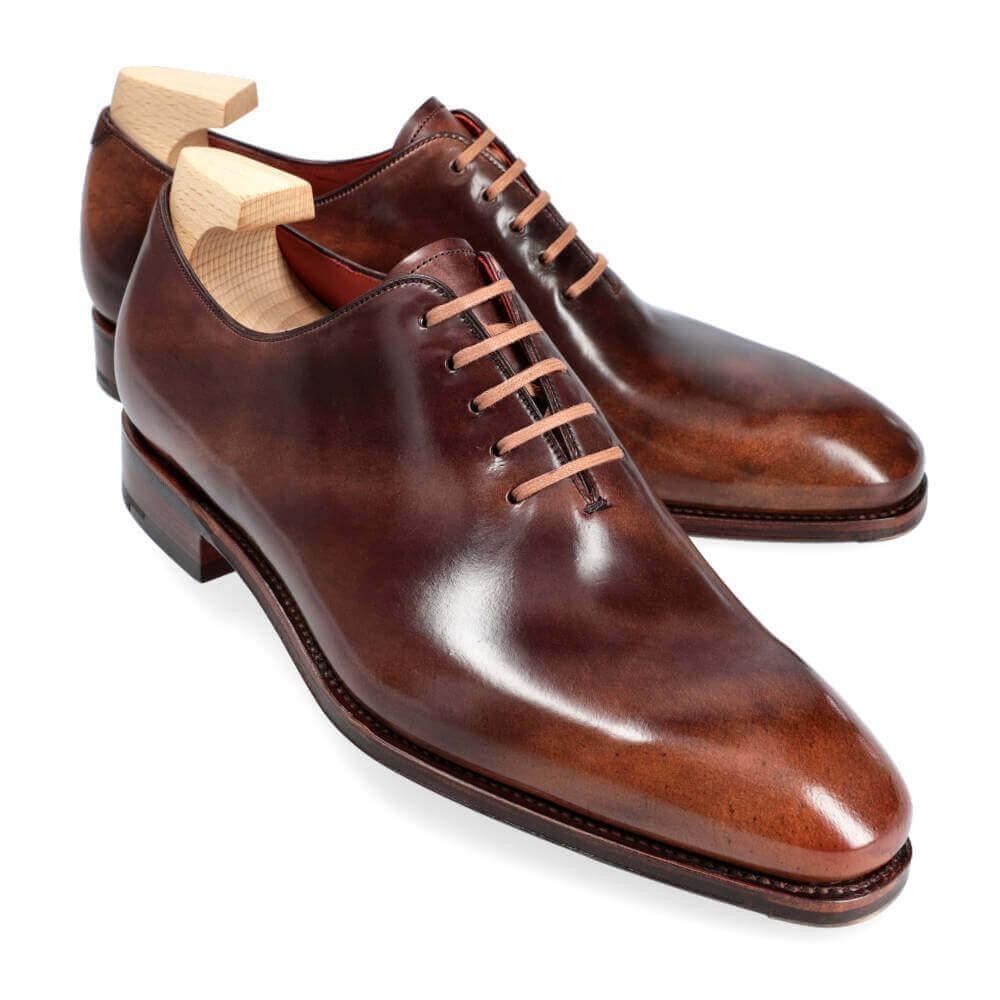 Calf Brown Handmade Oxfords Shoes