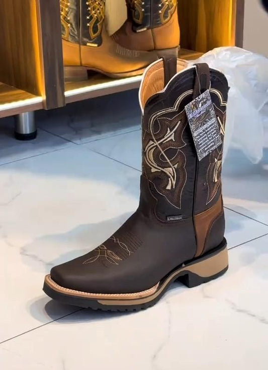 Men's Printed Thick Sole High Boots