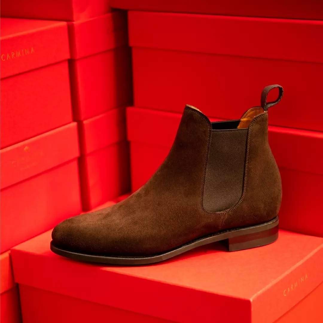 Brown Men's Chelsea Half Boots