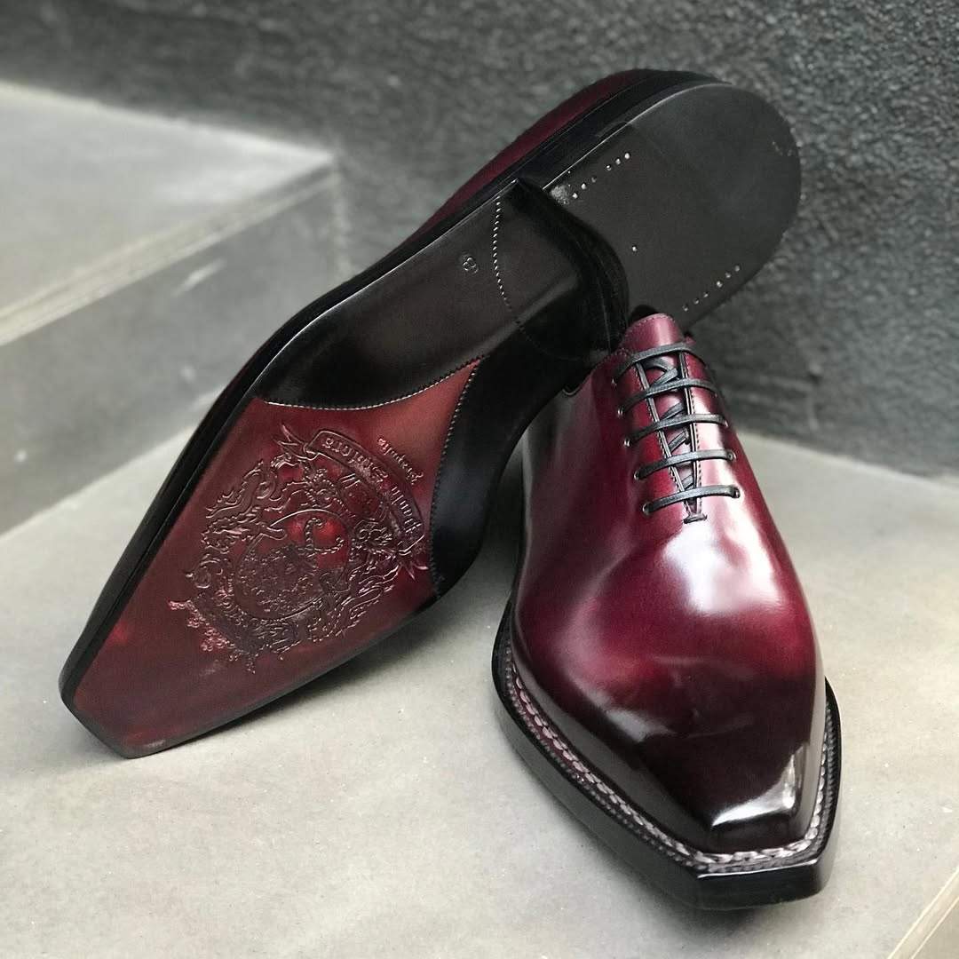 Genuine Handmade Leather Antiqued Oxford Shoes