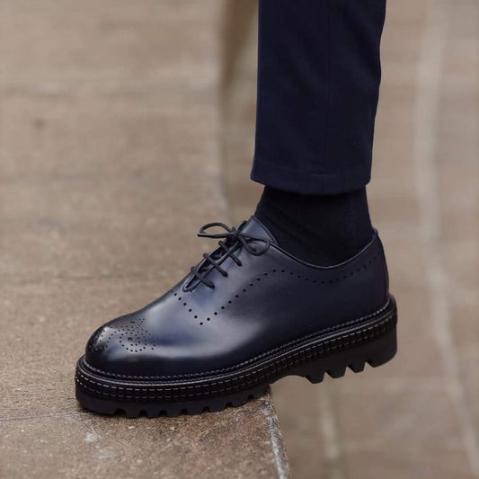 Genuine Leather Brogues Men's Trendy Shoes