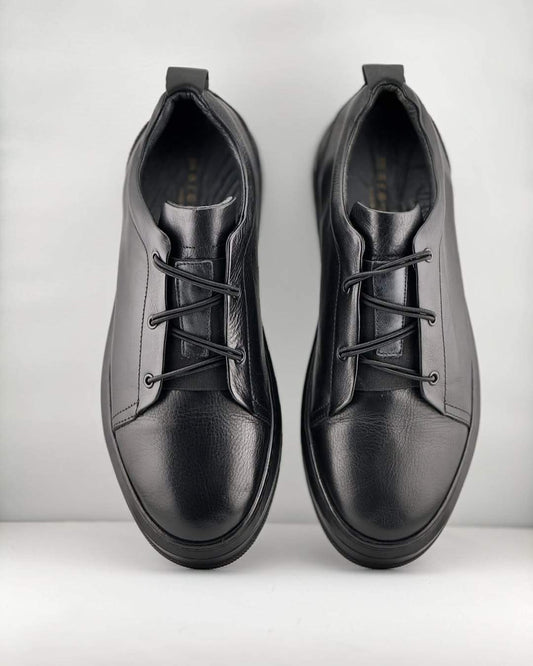 Men's Mark Black Leather Shoes