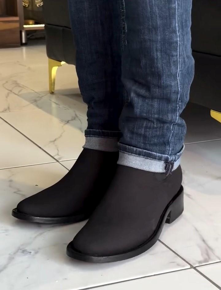 Men's Casual Mid-calf Square Toe Boots